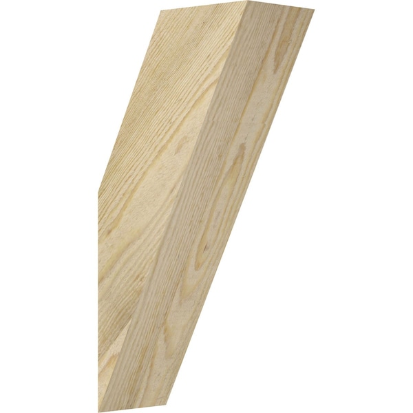 Ekena Millwork 4"W x 8"D x 16"H Traditional Rough Sawn Knee Brace, Douglas Fir BRC04X08X16TRA00RDF - main